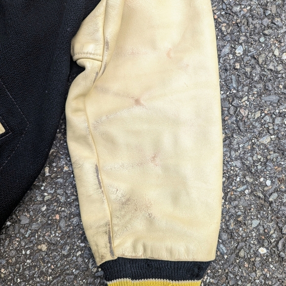 Vintage 1950s Varsity Wrestling Letterman Jacket St. Helens 42 Well Worn 50s VTG - Picture 6 of 7